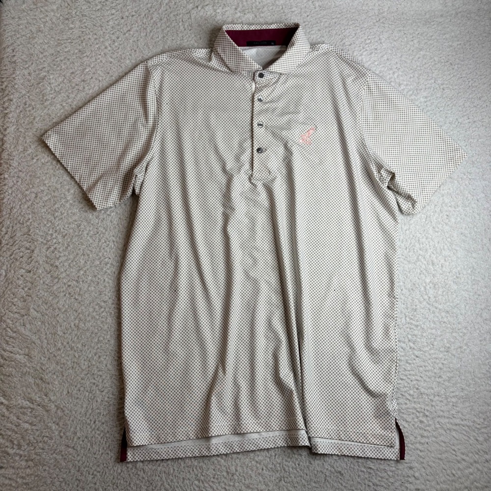 Greyson Pinehurst Resort Mens XL Polo Shirt Geometric Short Sleeve Golf